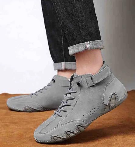 Men's Italian Light Weight Platform Fashion Sued Leather Sneakers Boots for Men| Sports, Casual Shoes for Mens