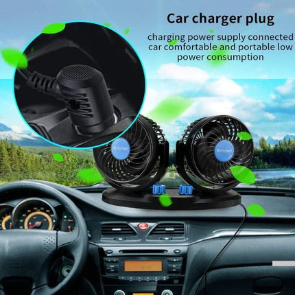 Car Air Circulation Fan 360� Rotatable Auto Car Cooling Fan