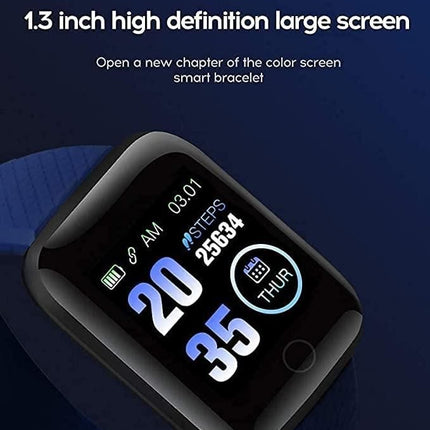 ID116 Plus Smart Bracelet Fitness Tracker Color Screen Smartwatch Heart Rate Blood Pressure Pedometer Sleep Monitor