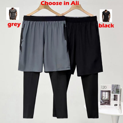 Men's Polyester 2 in 1 Active Running Shorts