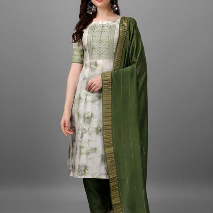 Straight Printed Round Neck Women Kurta Set