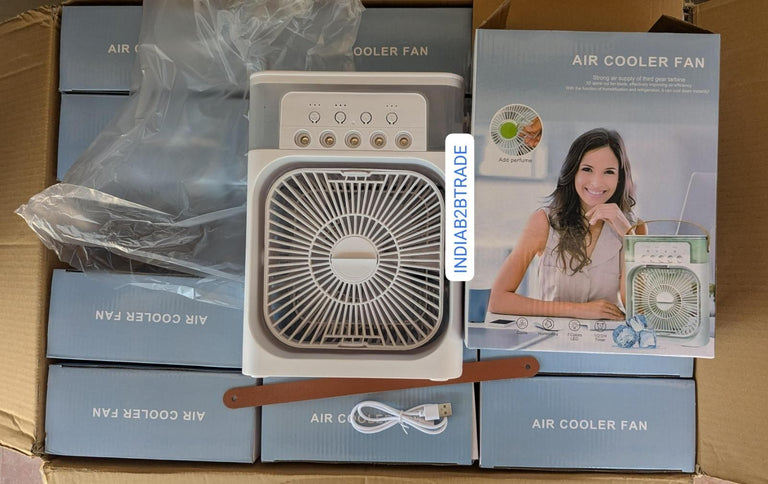 Multifunctional Portable Mini Air Cooler Fan - Portable Mini Cooler - Rechargeable Fan Portable AC for Home - Mini Humidifier Purifier