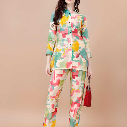 Women Floral Print 2-Piece Co-Ord Set