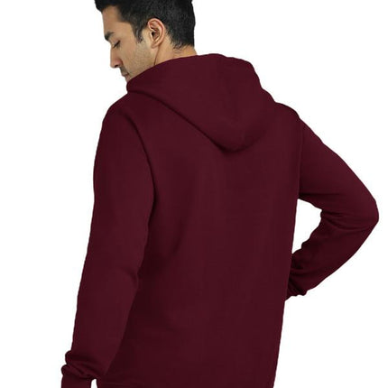 Cotton Solid Full Sleeves Mens Hoodie