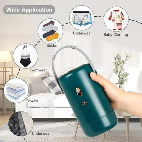 220V Portable Compact Laundry Dryer – High-Capacity Tumble Dryer with 250W Power